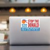 STD Stop the donald sticker on laptop