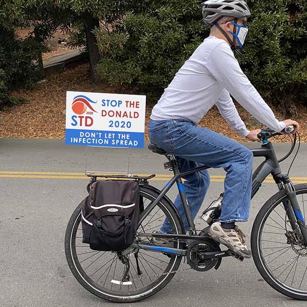 Stop the Donald on Two Wheels