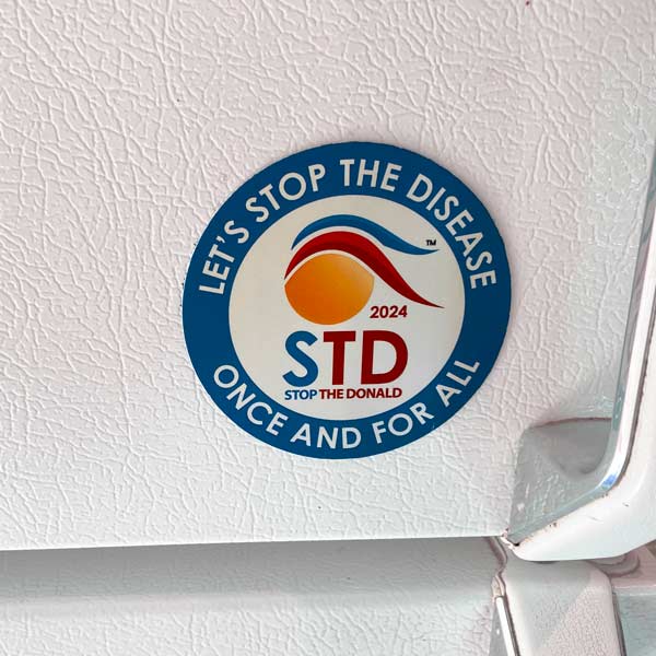 Stop the Donald Refrigerator Magnet for 2024